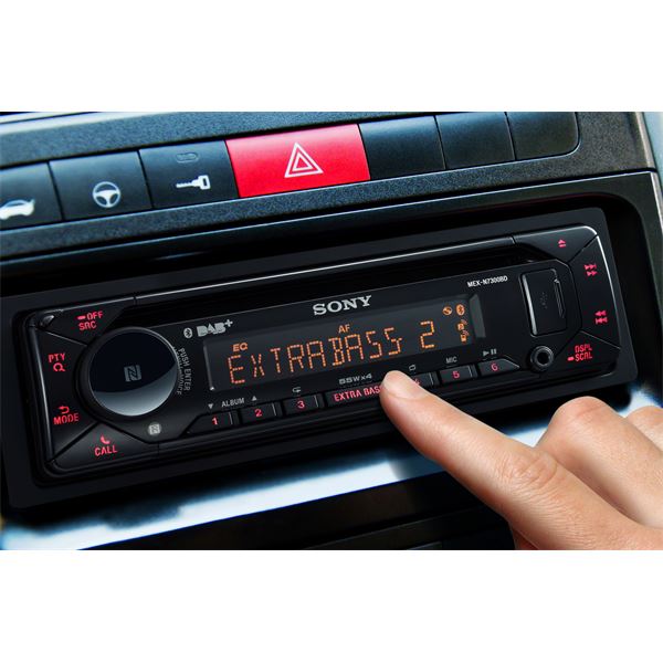 Autoradio Sony MEX-N7300KIT avec antenne DAB+ - CD Bluetooth - Feu