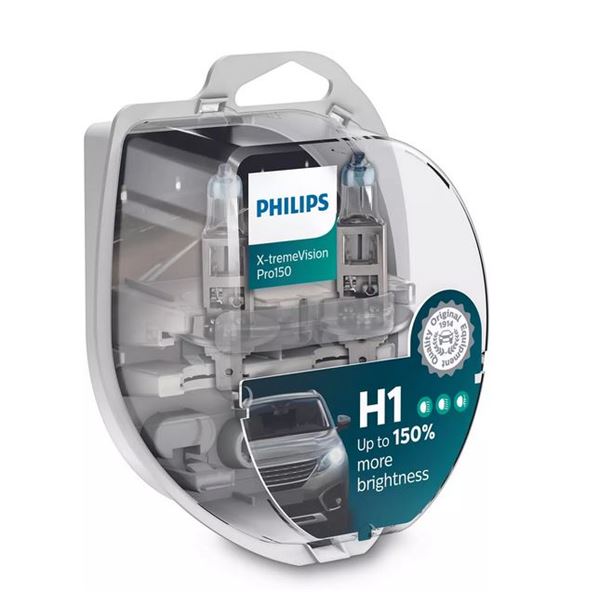 2 ampoules Philips Premium X-treme Vision Pro150 H1 - Feu Vert