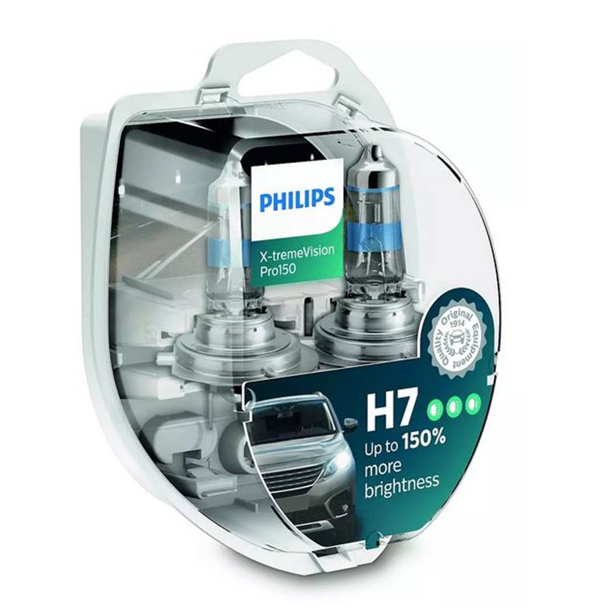 2 ampoules Philips Premium X-treme Vision Pro150 H7