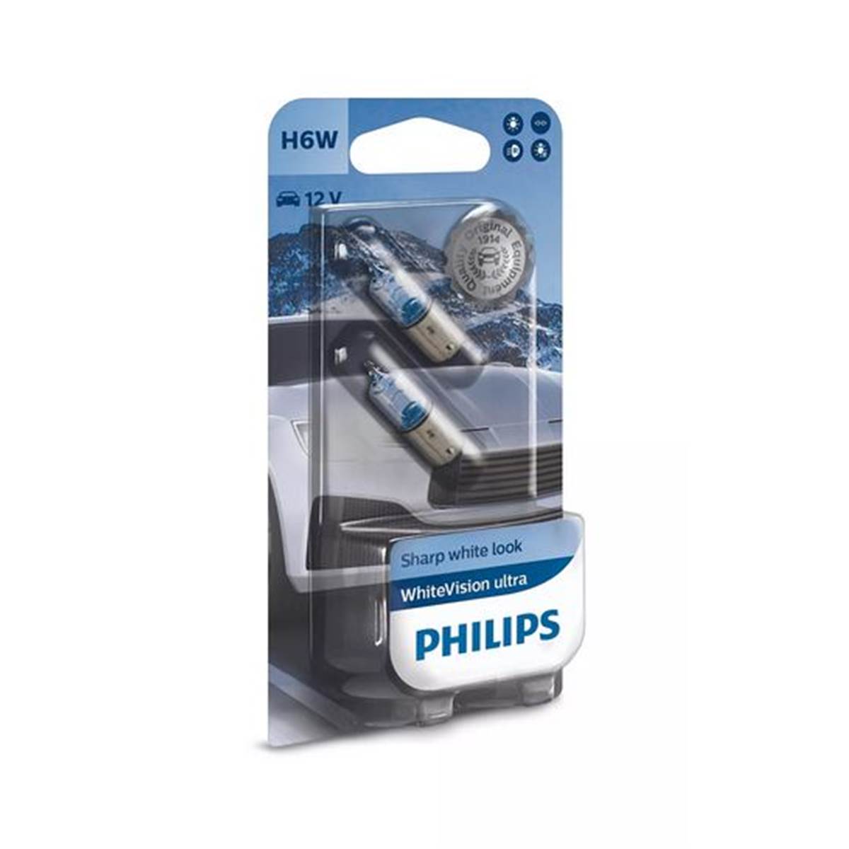 Ampoules (2 pièces) Philips Premium White Vision Ultra H6w