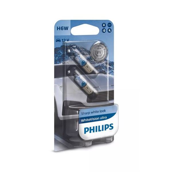 2 ampoules Philips Premium White Vision Ultra H6W