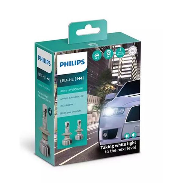 2 ampoules Philips Premium LED Ultinon H4