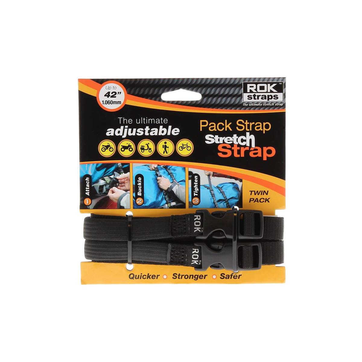 Sangle Rok Stretch Réglable Noir