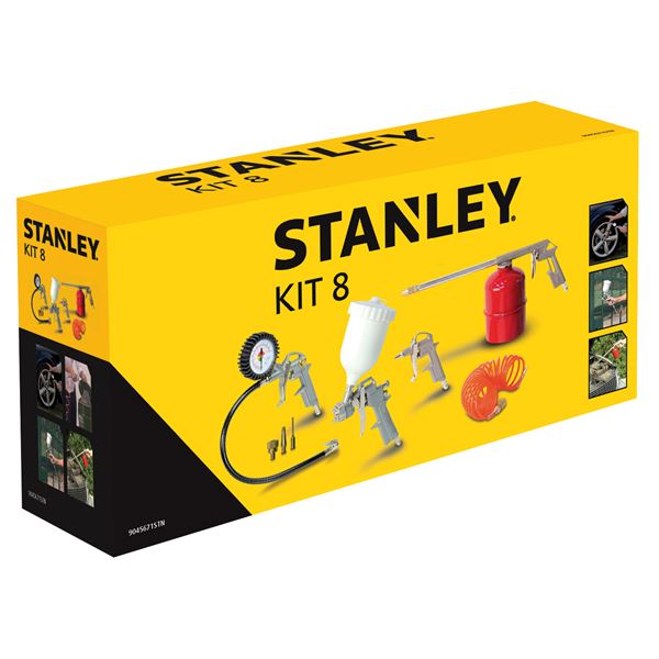 KIT 8 OUTILS PNEUMATIQUES STANLEY