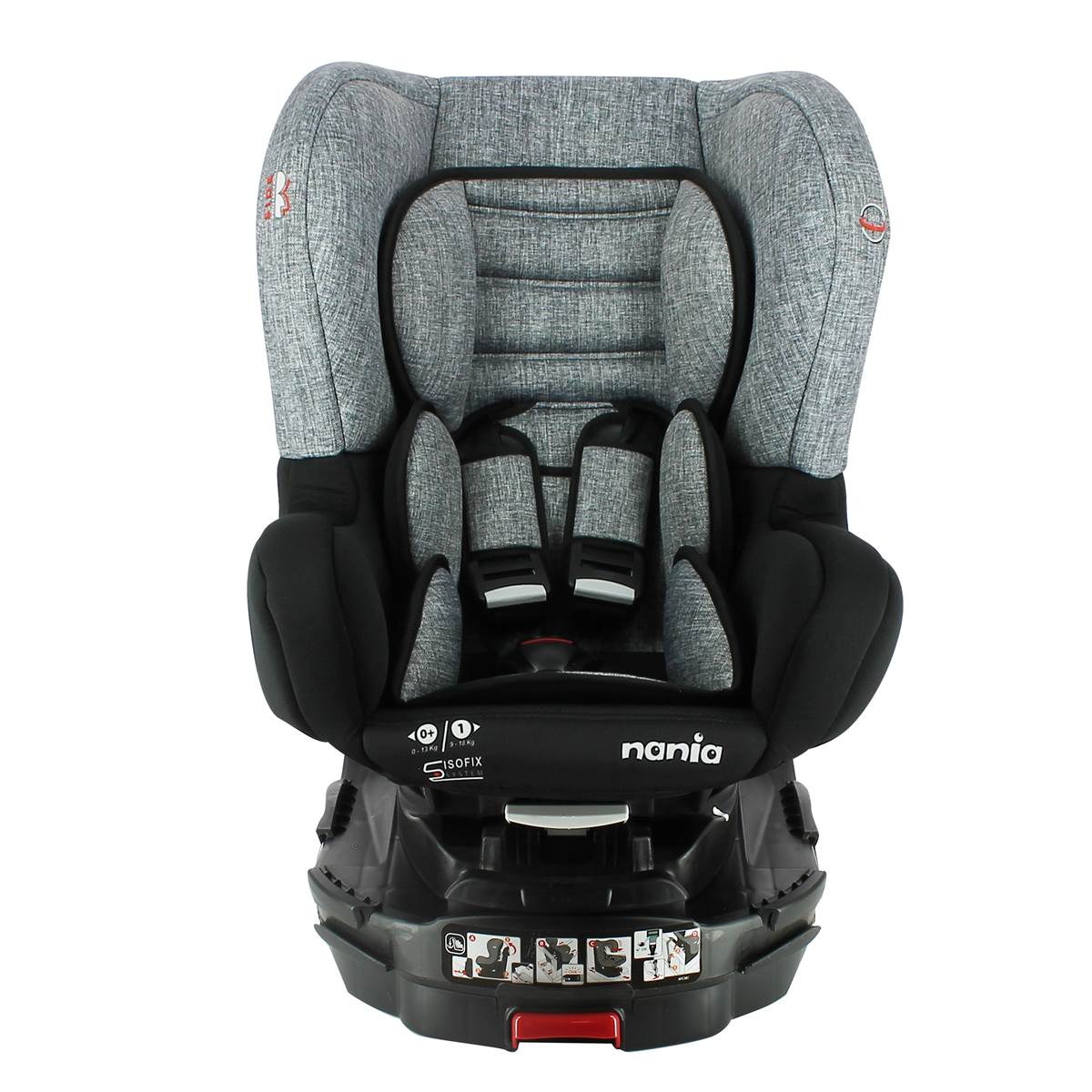 Siège Auto Nania Revo 360° Isofix Silver Groupe 0+/1