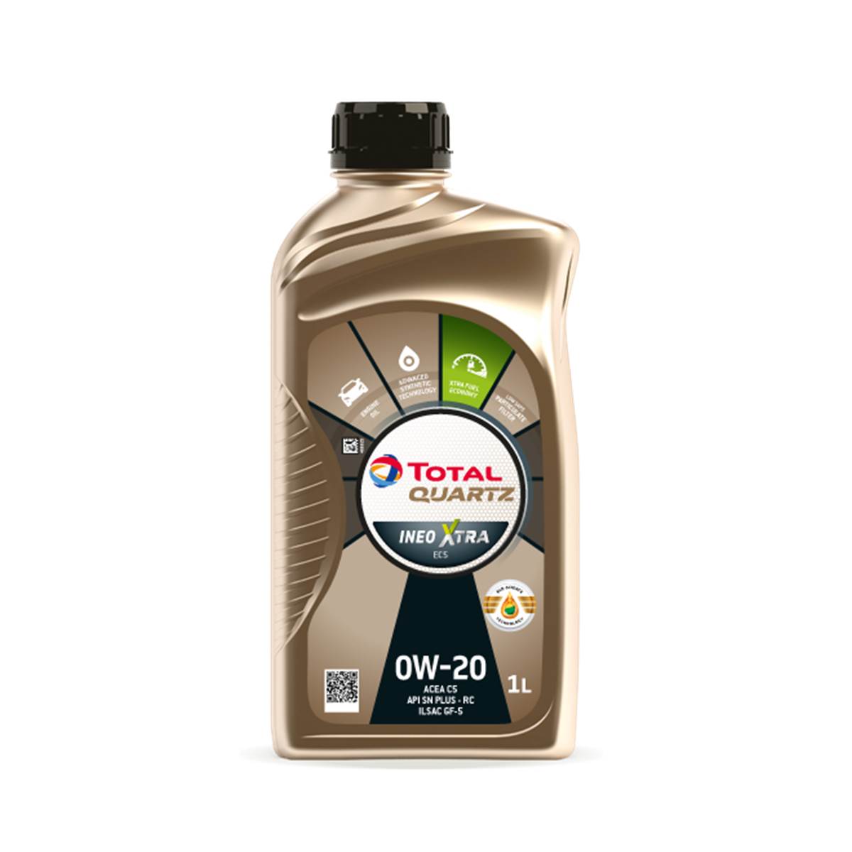 Huile Moteur TOTAL Quartz Inéo Xtra ECS 5 0W20 C5 Essence/Diesel 1L