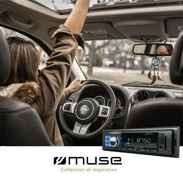 Muse M-195 Bluetooth Radio with USB - SD - Aux in - Short Chassis