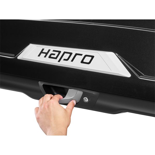 Coffre de toit HAPRO TRIVOR 440 noir brillant