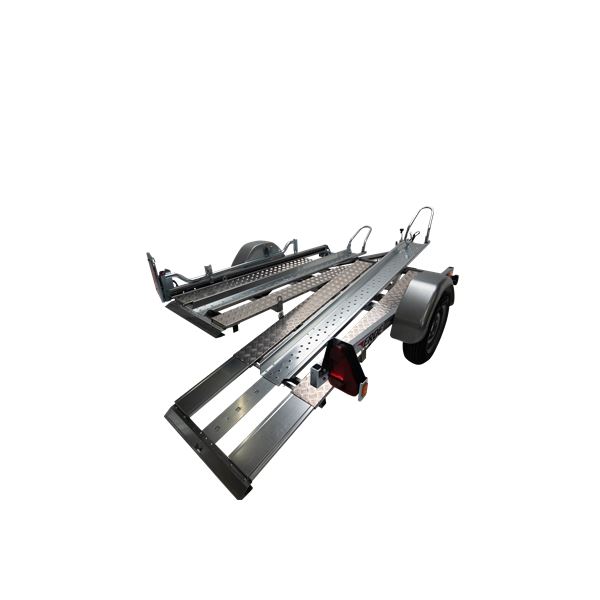 Remorque Porte-motos ERDE 2 Rails Basculant