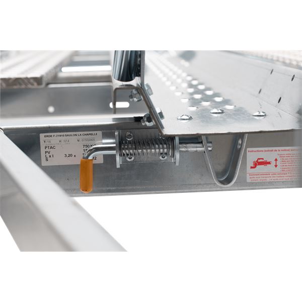 Remorque Porte-motos ERDE 2 Rails Basculant