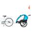 Remorque de vélo aluminium 2 en 1 Bike Original bleue