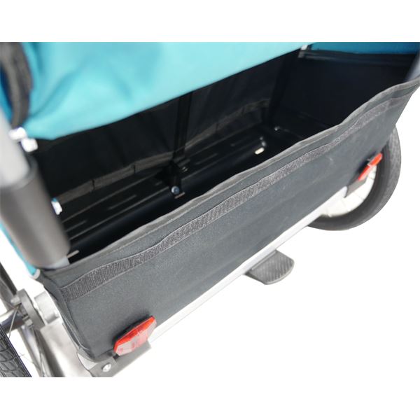 Remorque de vélo aluminium 2 en 1 Bike Original bleue