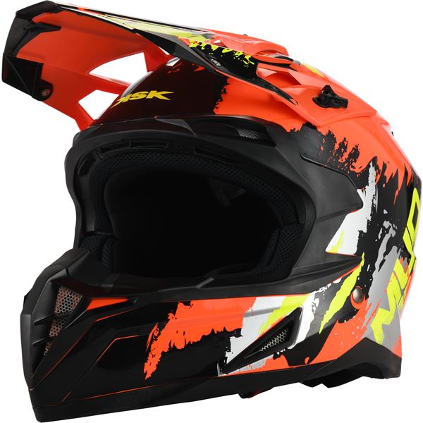Casque cross Mudbeast orange TM