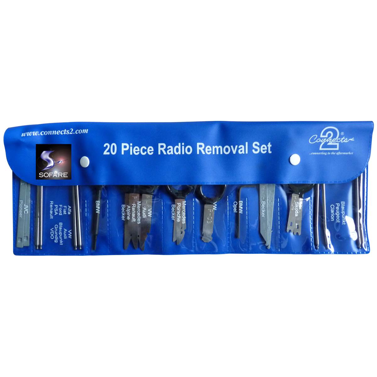 Kit Clés D'extraction Autoradios Sofare