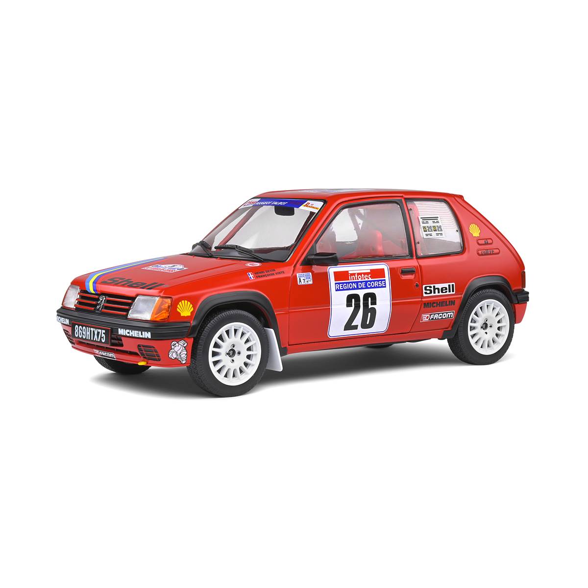 Voiture De Collection Peugeot 205 Rallye Pts Solido