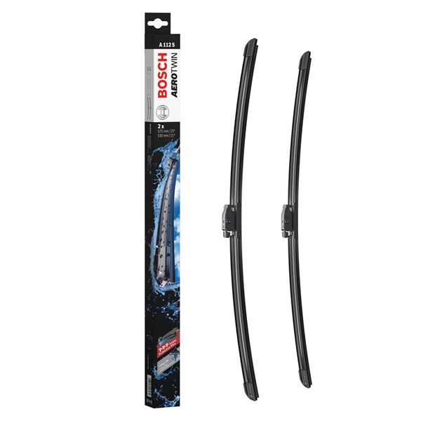 2 balais d'essuie-glace Bosch A112S