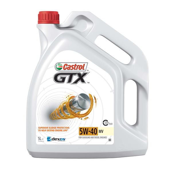 Huile moteur CASTROL GTX C3 Essence/Diesel 5W40 MV 5L