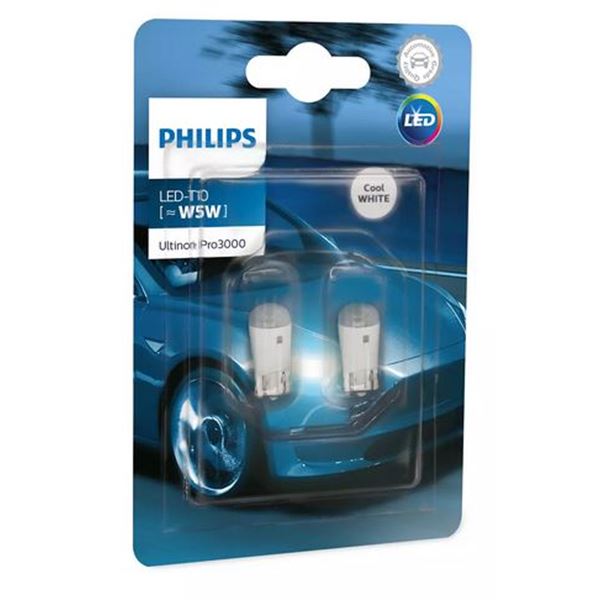 2 ampoules Philips Premium LED Ultinon H7 - Feu Vert