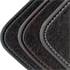 Jeu complet de tapis sur mesure qualité CARAT surpiqures bleues