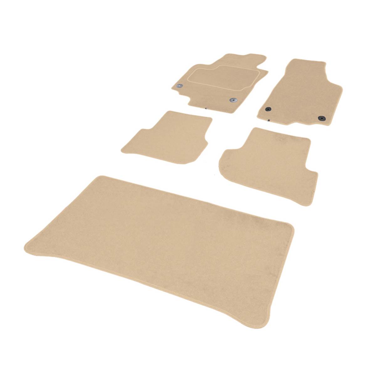Jeu Complet De Tapis Et Tapis De Coffre Sur Mesure Qualité Elite Beige