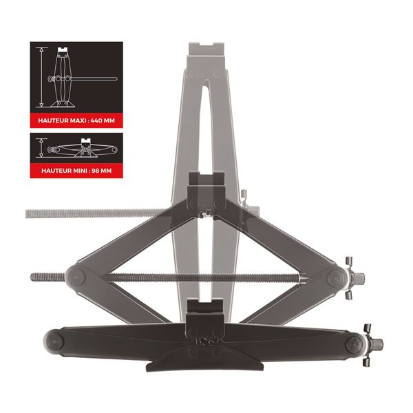 Cric losange 2T levage 320/440 mm Autobest