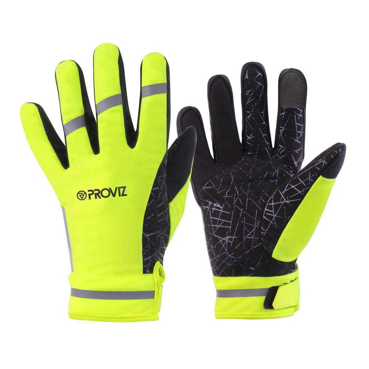 Gants Grip Jaune Fluo Pour Vélo Et Trottinette - Taille Xl