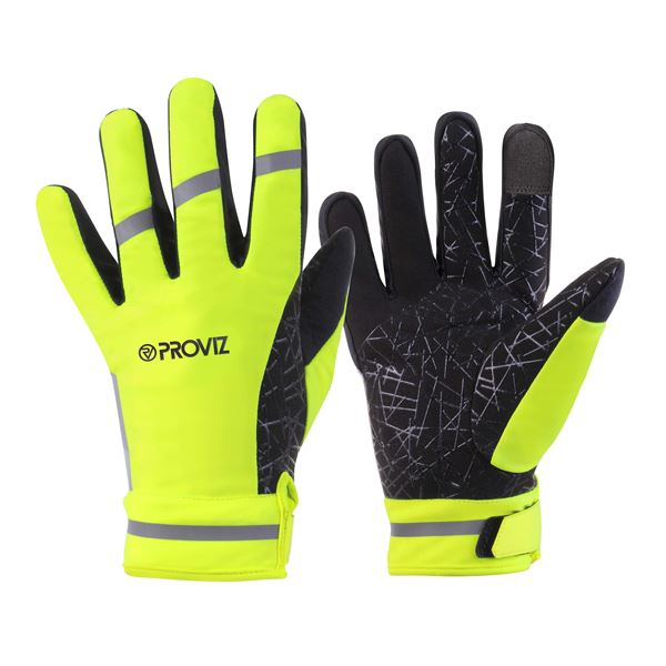 Gants grip jaune fluo pour vélo et trottinette - taille XL