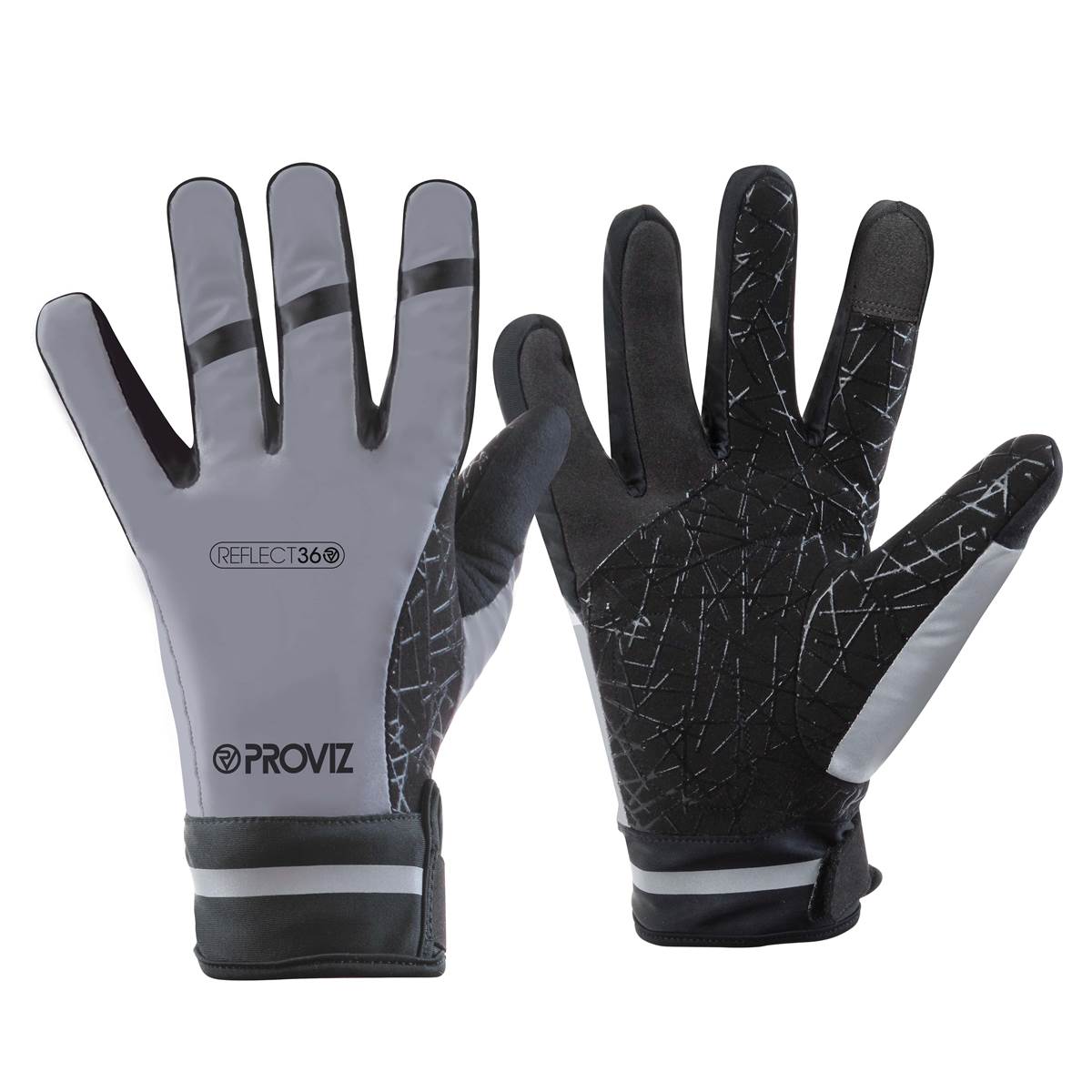 Gants Grip Réfléchissants Pour Vélo Et Trottinette - Taille S