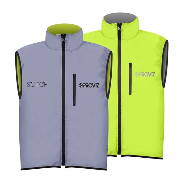 Veste sans manche réversible fluo/réfléchissant - Homme M