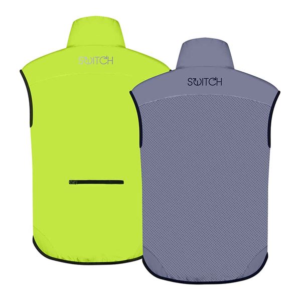 Veste sans manche réversible fluo/réfléchissant - Homme M