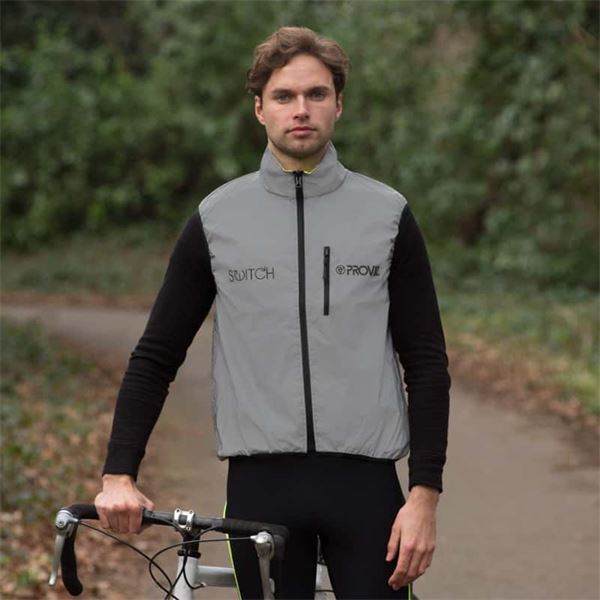 Veste sans manche réversible fluo/réfléchissant - Homme M