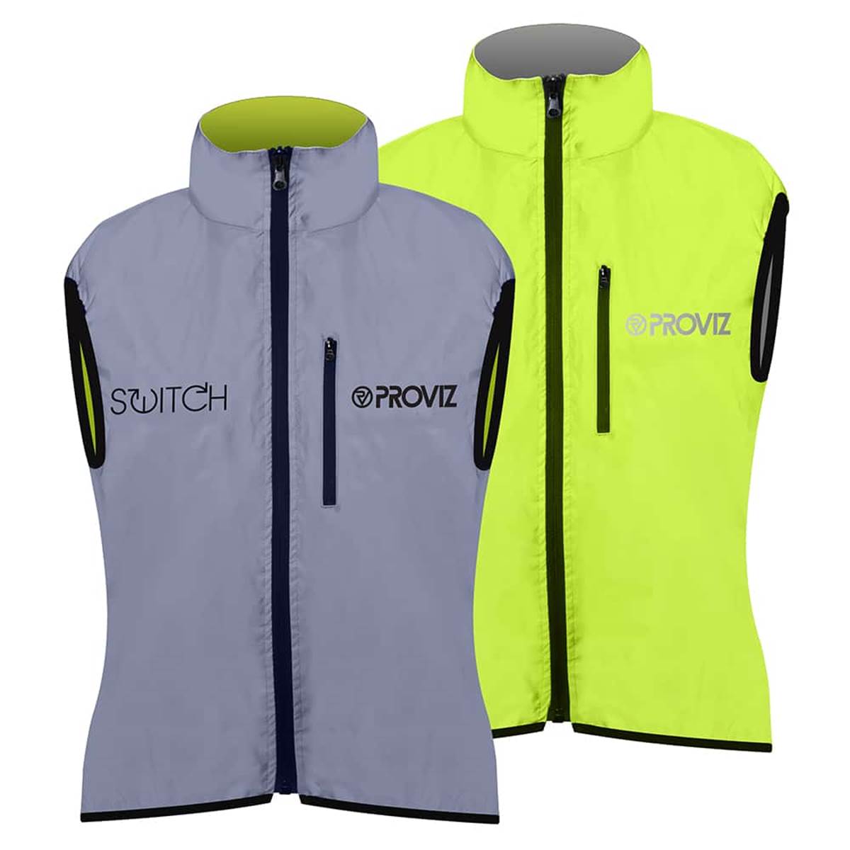 Veste Sans Manche Réversible Fluo/réfléchissant - Femme 38