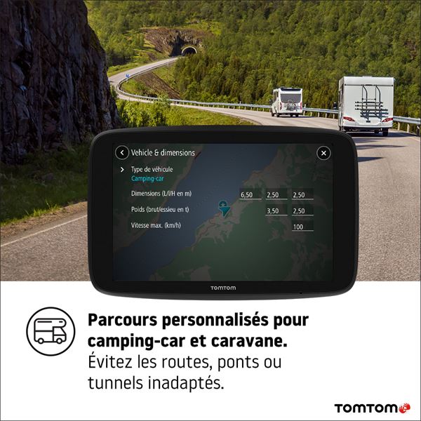 GPS camping-car TomTom GO Camper Max