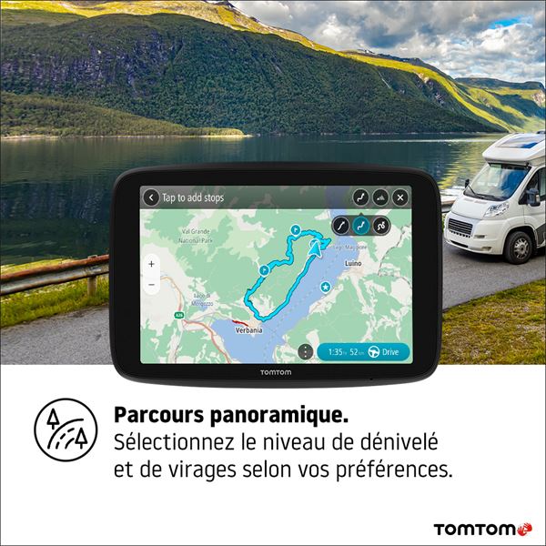 GPS camping-car TomTom GO Camper Tour - Feu Vert