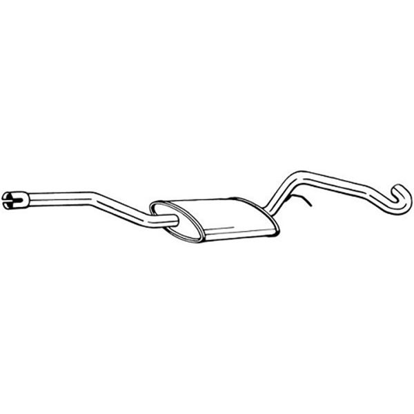1 silencieux d'échappement intermédiaire Bosal 284813