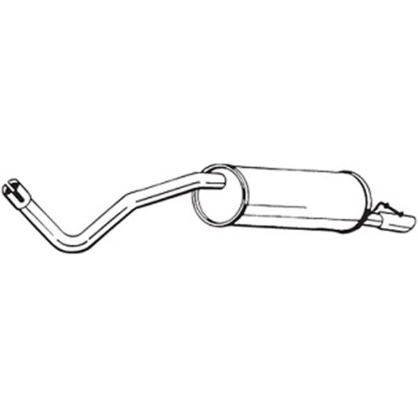 1 silencieux d'échappement arrière Bosal 279645