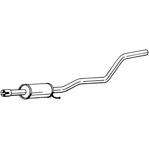 1 silencieux d'échappement intermédiaire Bosal 280299