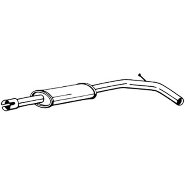 1 silencieux d'échappement intermédiaire Bosal 200175