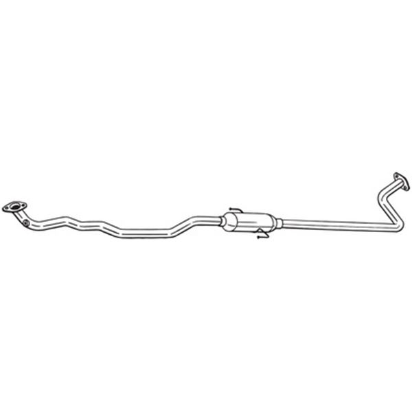 1 silencieux d'échappement intermédiaire Bosal 289043