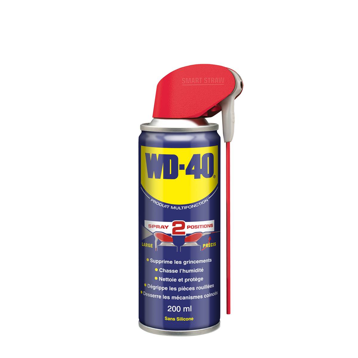 Produit Multifonction Wd-40 Spray Double Position 200 Ml