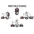 Porte-vélos attelage Eufab Finch - 2 vélos