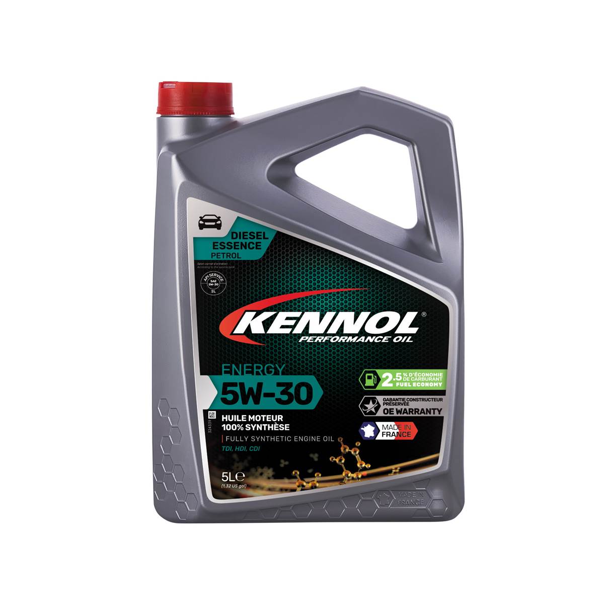 Huile Moteur Kennol Energy Essence/diesel 5w30 A5/b5 5l