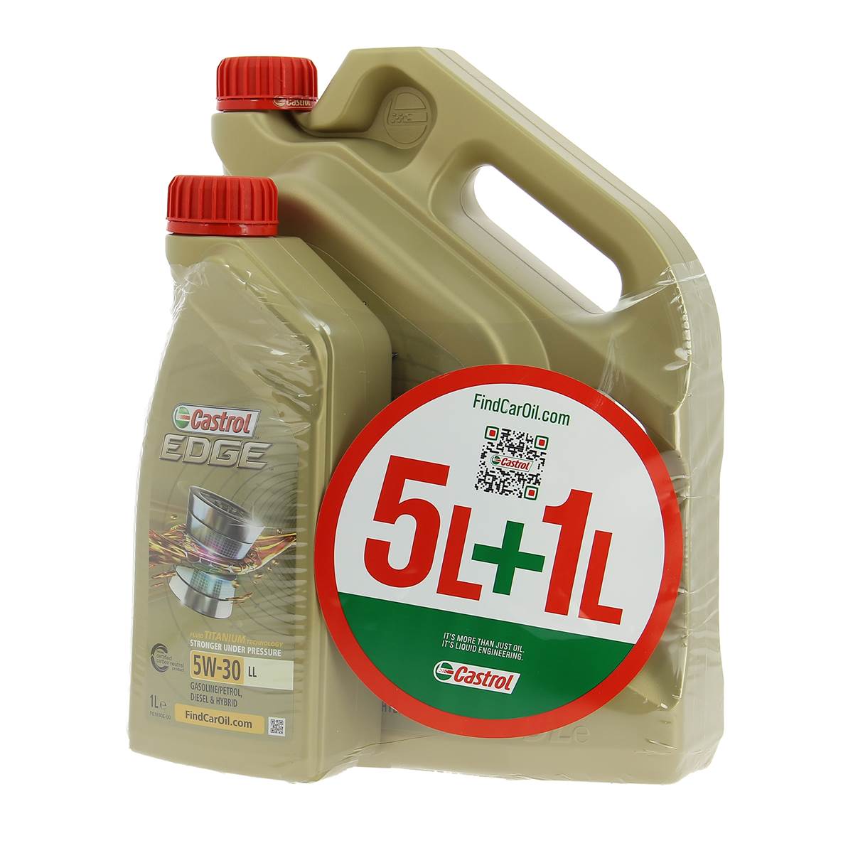 Huile Moteur Castrol Edge Ll C3 Essence/diesel 5w30 5l+1l Offert