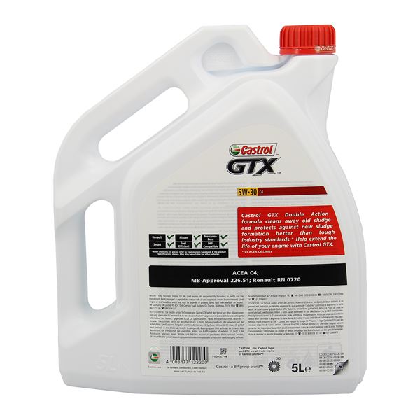 Huile moteur CASTROL GTX C4 Diesel 5W30 5+1L OFFERT