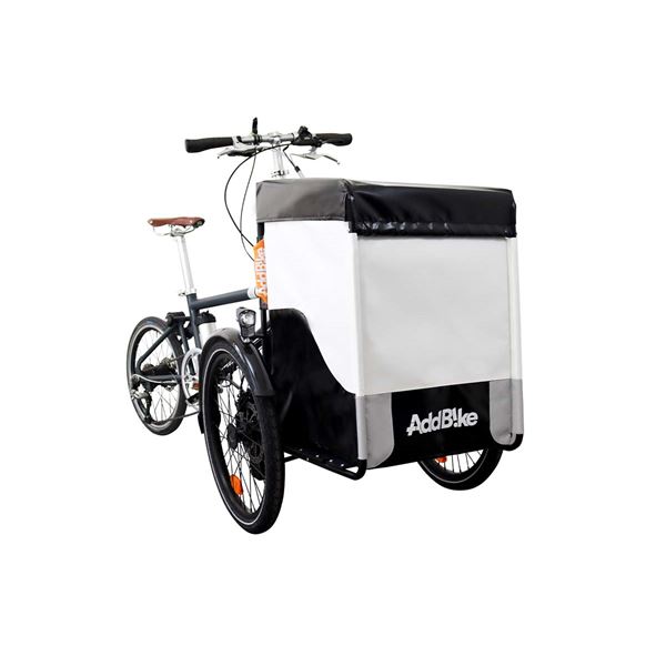 Remorque avant vélo pour transport de charges - Kit Box AddBike - Feu Vert