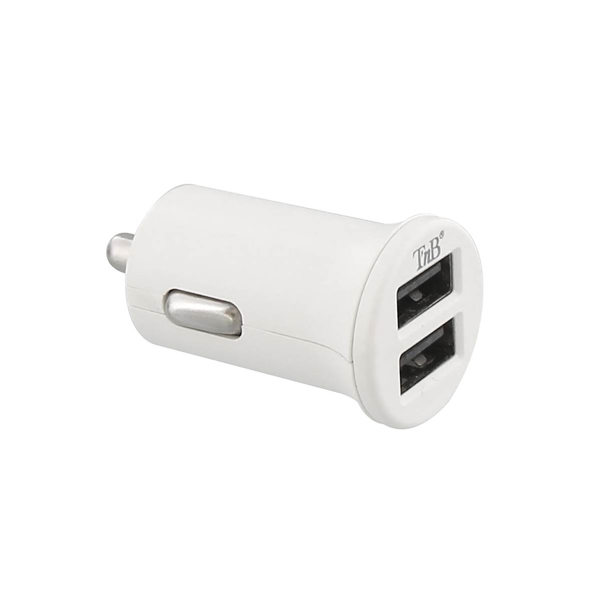 Chargeur Allume-cigares Double Usb 2.4a - Blanc Tnb