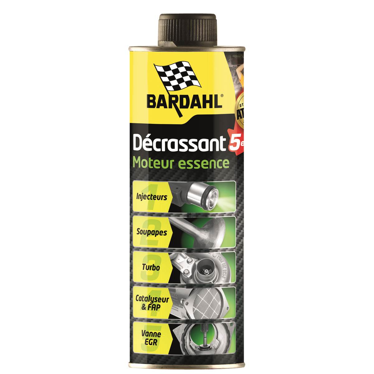 Décrassant Moteur 5 En 1 Essence Bardahl 500 Ml