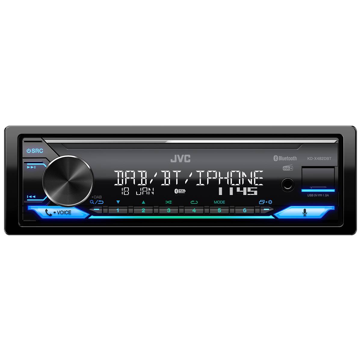 Autoradio Bluetooth Dab+ Kd-x482dbt Jvc