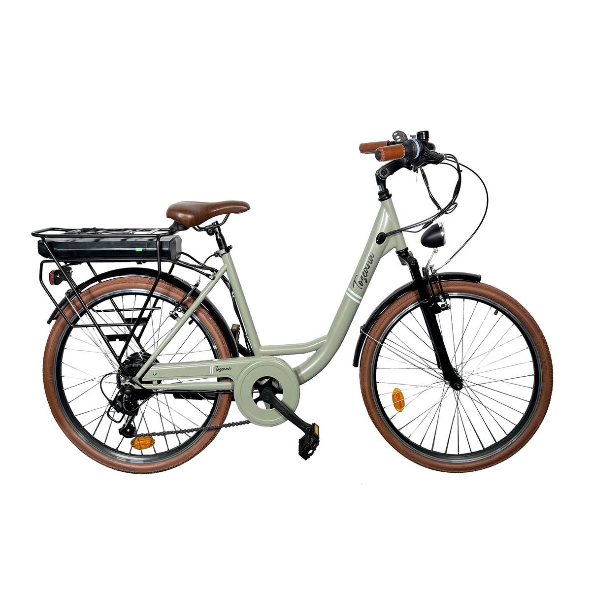 Vélo De Ville Électrique Mixte Toscana Vert