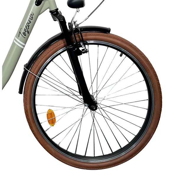 Vélo de ville électrique mixte Toscana Vert
